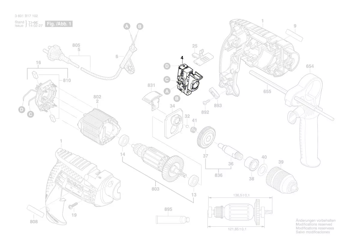 Interrupteur réf. 1 607 200 270 BOSCH